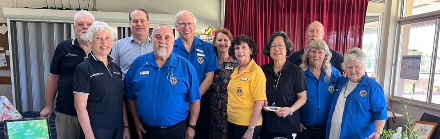 Members of the Lions Club of Brisbane Camp Hill Carindale at an Australia Day event